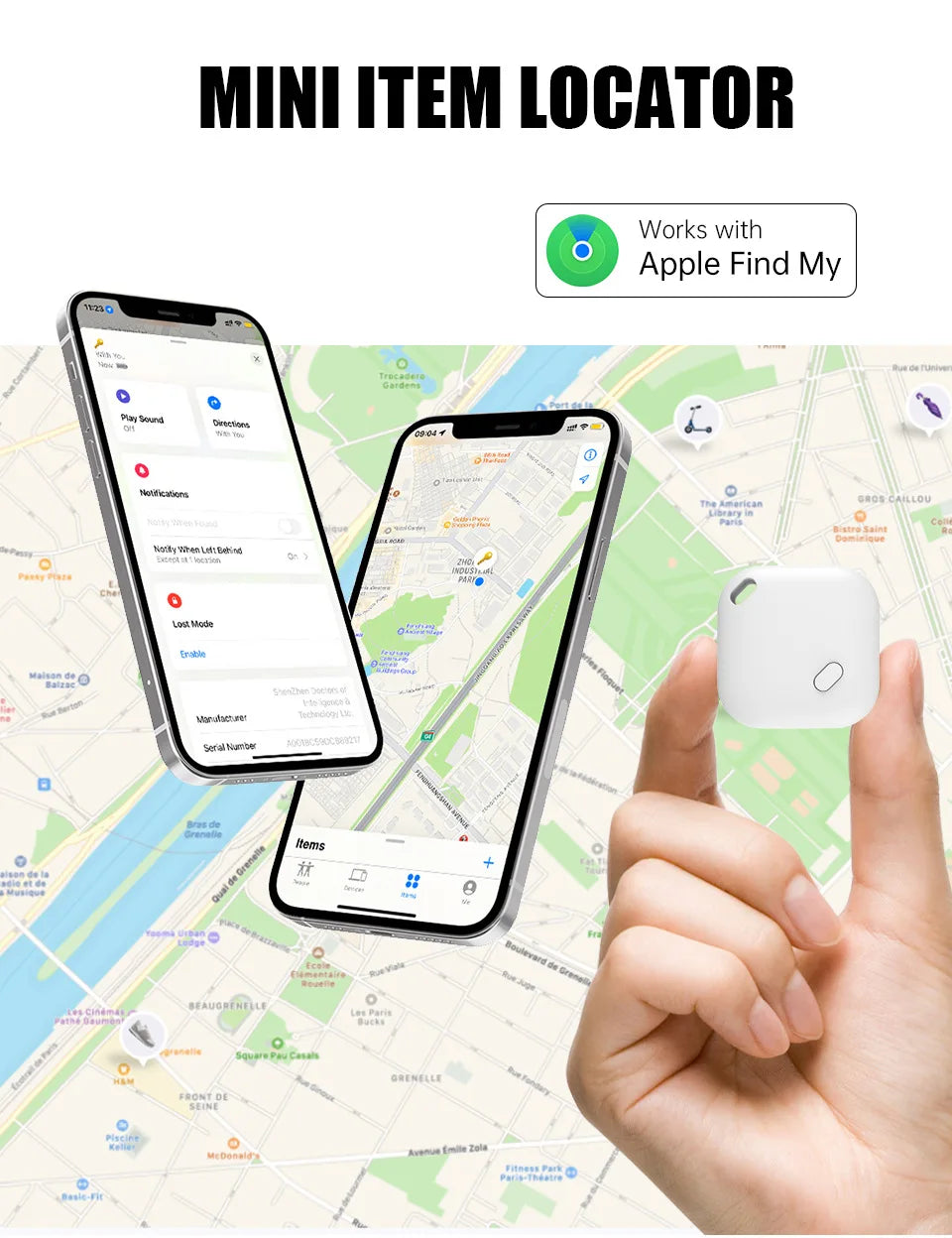 Mini Tracking Device For Apple Find My Key Smart iTag Child Finder Pet Car GPS Lost Tracker Smart Bluetooth Tracker IOS System